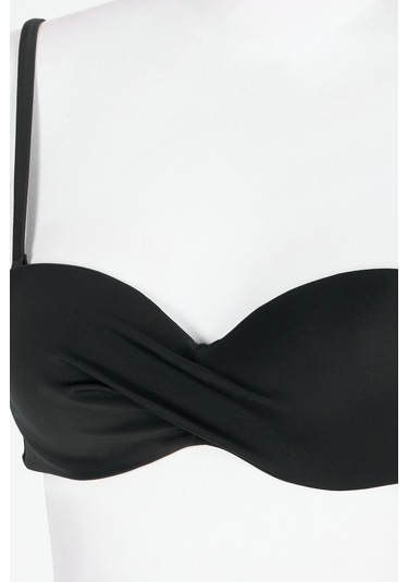 Penti Siyah Straplez Cup Bikini Üstü