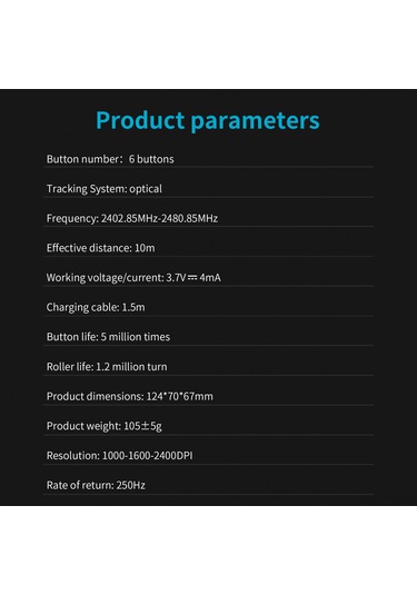 Geeksen 2.4g Kablosuz Fare, 10m Menzil, 3 Ayarlı Dpı, Ergonomik Tasarım, Usb Alıcılı, Hızlı Ve Kararlı Performans Diğer