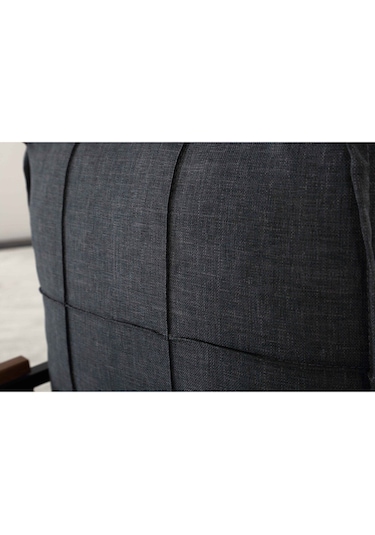 Mygusi Hayal Balkon, Bahçe, Cafe - Metal Kanepe Koltuk Takımı - 2+1+1 Sehaplı Antrasit