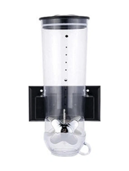 3 Adet Tahıl Dağıtıcı Çift Tek Kuru Gıda Snack Tahıl Teneke Kutu Plastik Depolama Konteyner Duvar Asılı Ev Organizatör Tankları Şişeler, Kavanozlar Ve Amp Kutular 3 Kaşık Klipsli