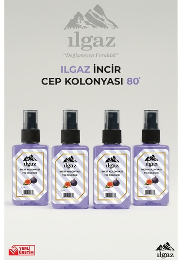 İncir Sprey Kolonya Cep Boy Elegance Series 4'lü Eko Paket - 4x50 Ml