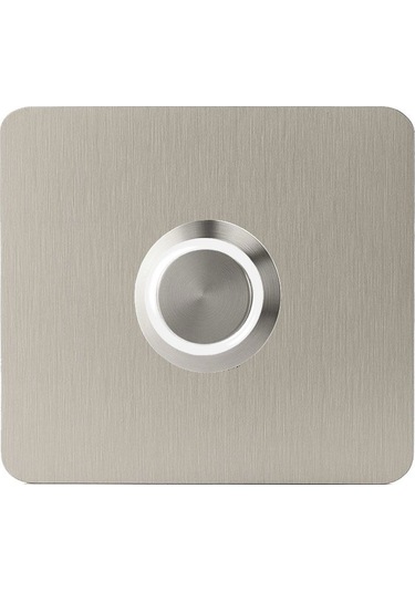 Lockway Z402b Paslanmaz 304 Kare Zil Butonu 60x60mm Beyaz Led