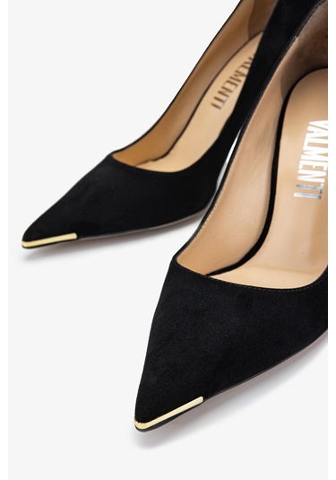 Valmenti Kastin Kadın Siyah Süet Hakiki Deri Topuklu Ayakkabı 613 27695 Bn Ayk Y24 Siyah Süet