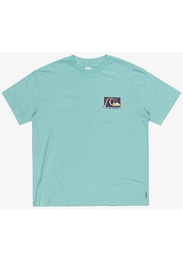 Quiksilver Take Us Back Bubble Erkek Tişört Eqyzt07652-18614 Mavi