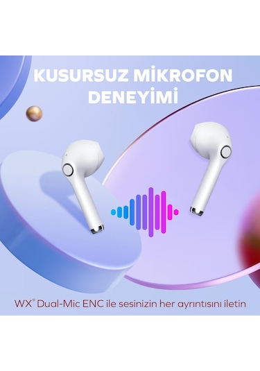Woyax By Deji Curvy Bluetooth 5.3 HD Mikrofonlu Ultra Hafif HiFi Ses Kulak İçi Kulaklık