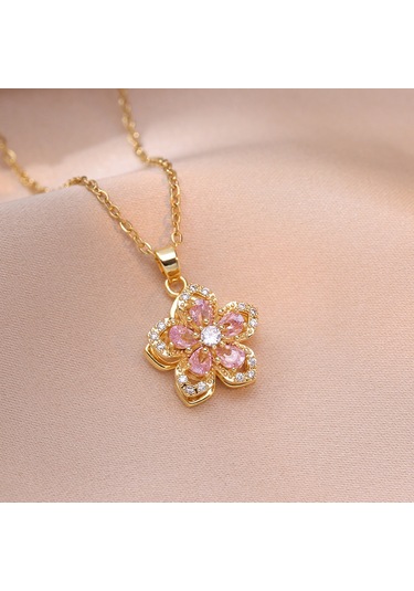 Bayan Kolye: Moda Estetiği Titanyum Çelik Kolye No.4 Çok REnkli