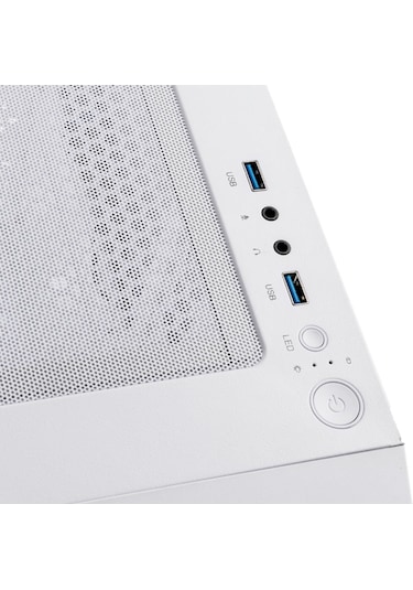 Bitfenix Nova Mesh SE TG BFC-NSE-300-WWGKP-RP4A 4x ARGB Bilgisayar Kasası Beyaz
