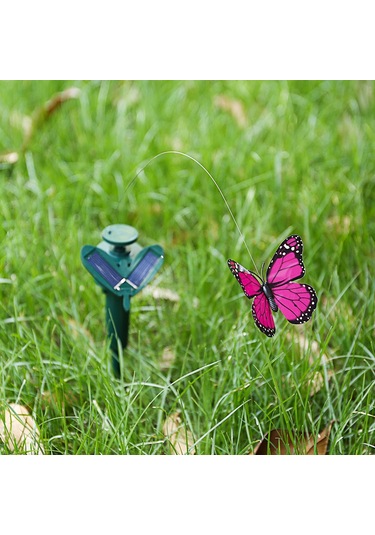 Qingmipy Güneş Enerjili Uçan Kelebek Ve Kuş Bahçe Dekoru - Gerçekçi Hareketli Süs