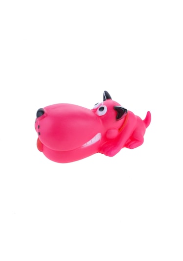 Köpek Oyuncağı Vinil Sesli Köpek Sesli Eğlenceli Pembe Dog