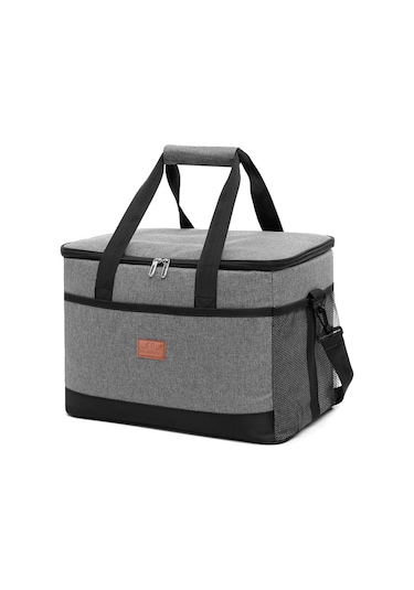 Yifomall 33l Gri Dışarıda Kullanıma Uygun Isıtma-soğutma Çantası, Su Geçirmez Oxford Kumaşı, Leakproof Tasarım, Çift Açılabilir Reşet, Günlük Yemek Ve Piknik İçin Uygun Çok Renkli