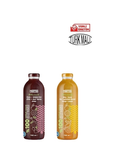 Organik Sarı + Kırmızı Meyve Suyu 700 Mlx2 Adet 700 G