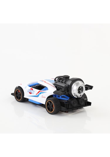 Metal Duman Çıkartan Sesli Işıklı Çek Bırak Buggy Araba Beyaz