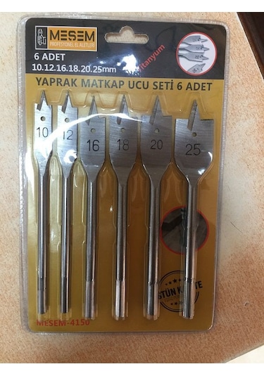 YAPRAK MATKAP UCU SETİ-6 PARÇA (10-12-16-18-20-25 NO)
