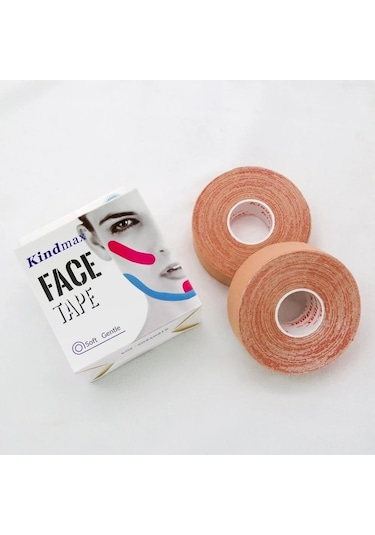 Kinesiyoloji Bandı Yüz V Hattı ve Boyun Gözler Alanı Kaldırma Kır