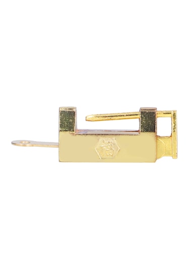 Shineyee Klasik Altın Renkli Pırlanta Kutusu Kilitleri - Saf Bakırdan Yapılmış Eski Stili Geri Zamanı Kilidi - Kolleksiyonu Ve Dekorasyonu İçin Uygun