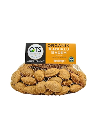 Ots Organik Kabuklu Badem 500 G