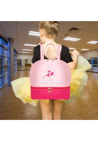 Suntek Bale Dans Sırt Çantası Sporları Seyahatleri İçin Pembe Gül Kırmızı