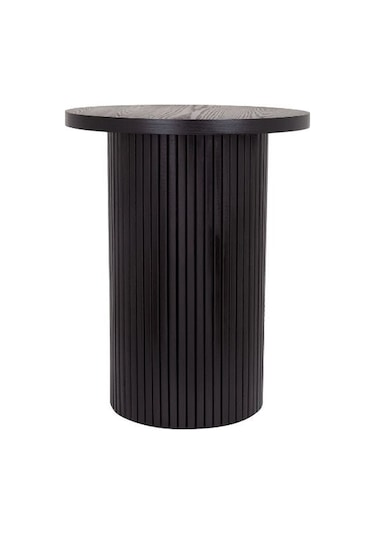 Leonora Bohem Ahşap Yan Sehpa Siyah