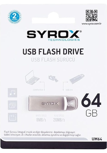 Syrox SYX-UM64 64 GB Usb 2.0 Flash Bellek