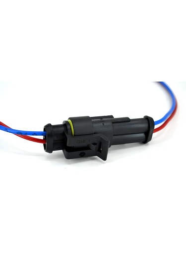 Süper Seal Elektrik Soketi 1 Takım 2 Pin 2 Kablolu Su Geçirmez Konnektör