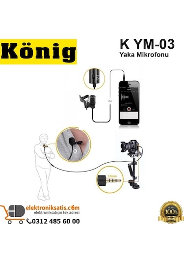 König K Ym 03 Yaka Mikrofonu