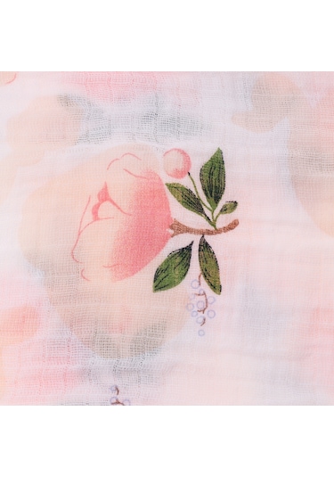 Dolıty Yumuşak Muslin Bebek Kundaklama Battaniye Yenidoğan Gül Gül Çok Renkli