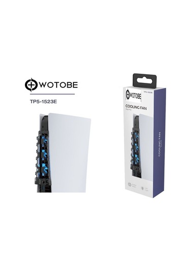 Tp5-1523 Ps5 İçin Led Işıklı Hız Ayarlı Soğutma Fanı Siyah