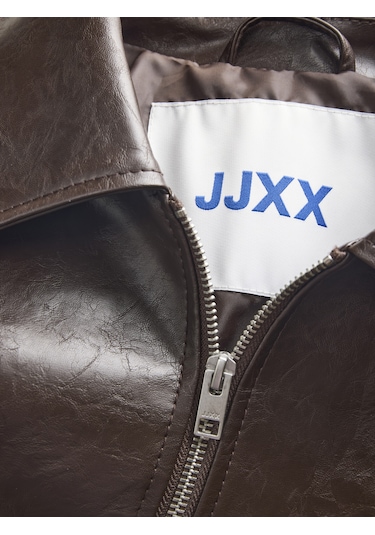 Kadin Suni Deri Parlak Ceket - Jody - 12286416 Seal Brown