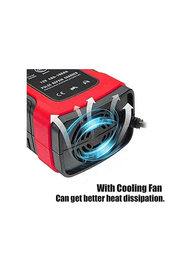 Ranyeek Buddygo 12v 5a Otomatik Akü Şarj Cihazı Ve Bakıcı - Tüm Akü Tipleri İçin - Ukrayna Fişi - Kırmızı