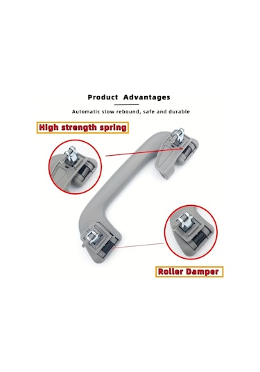 Cordial Toyota Corolla Vios İçin Gri Rh Lh Oto Tavan Tutma Kolu Kanca Destek Tutacak 74610 52030