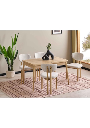 Hida Mutfak Masa Takımı Beyaz