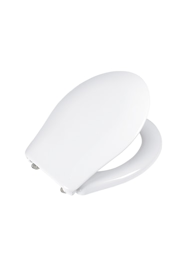 Tema 41101 Duroplast Plaza - Alttan Krom Menteşeli Klozet Kapağı