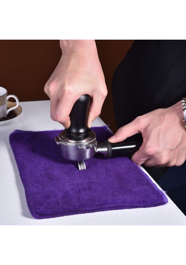 Leezsing Barista İçin Kalibre Edilmiş Espresso Tamper Kahve Tozu Presi, Düz Tabanlı 51mm, 304 Paslanmaz Çelik, Paslanmaz, Siyah Ergonomik Sap