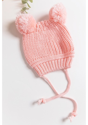 Ponponlu Kız/erkek Bebek Bere 001