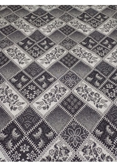 Savan Dokuma Halı Örtüsü 6m² 200 300 Kale Gri4 Gri