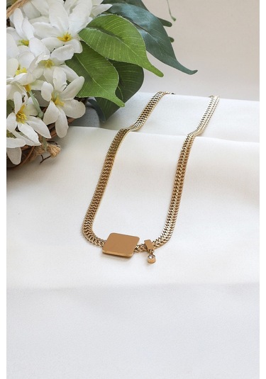 Özel Plaka Model Trend Çelik Kolye Çok Renkli