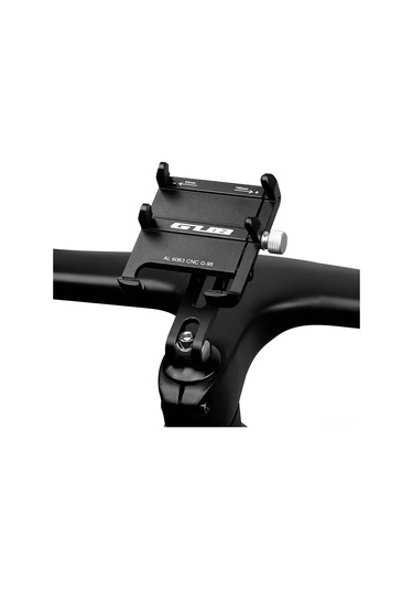 Mufunye Alüminyum Bisiklet Telefon Tutucu, Dönen Tip, 55-100mm Genişlik Ayarı, Direk Üstü Montaj, Gps Uyumlu Siyah