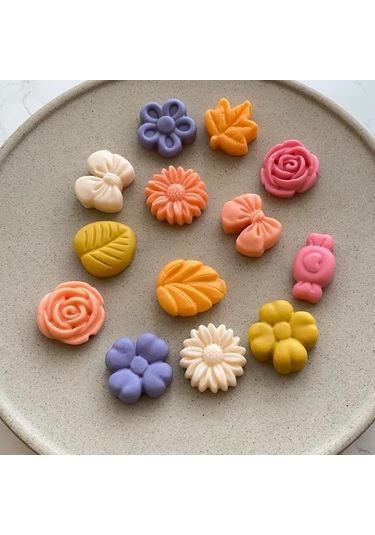 Padalink 18 Parçalık Silikon Kalıp Seti: Pasta Ve Çikolata Yapımı İçin İdeal, Çiçek Ve Yaprak Desenli, 2'li Paket Diğer