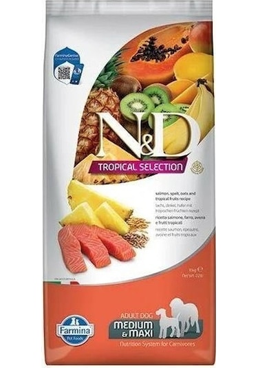 N&D Somonlu Orta ve Büyük Irk Yetişkin Köpek Maması 10 KG