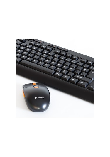 Trilogic Desktech KBW707 Multimedya Kablosuz Q Klavye Mouse Set