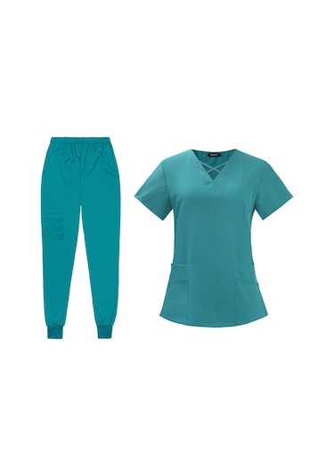 Suntek Kadın Scrubs Kozmetoloji Pet Shop Xl-mavi-göl