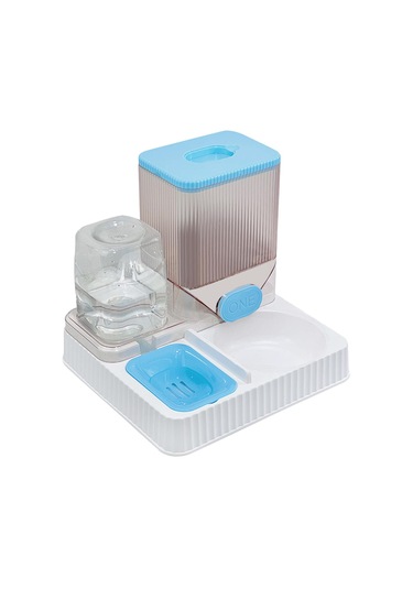 Suntek Otomatik Kedi Tiryakisi Besleyici Pet İçme Kasesiz-mavi