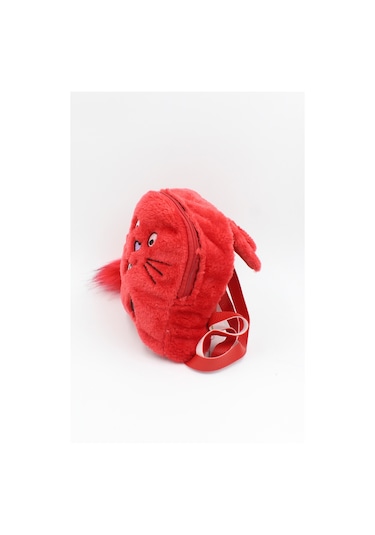 Chantaky 039 3000  Peluş Tavşan Çocuk Sırt Çantası Kırmızı