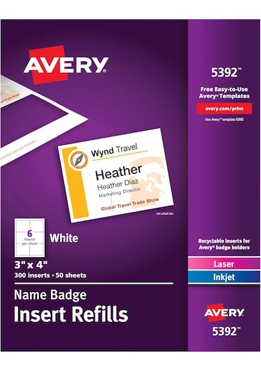 Avery L4786 Etiket Dolgu - 7,6 X 10,2 Cm - Box 300 5392 - 5'li