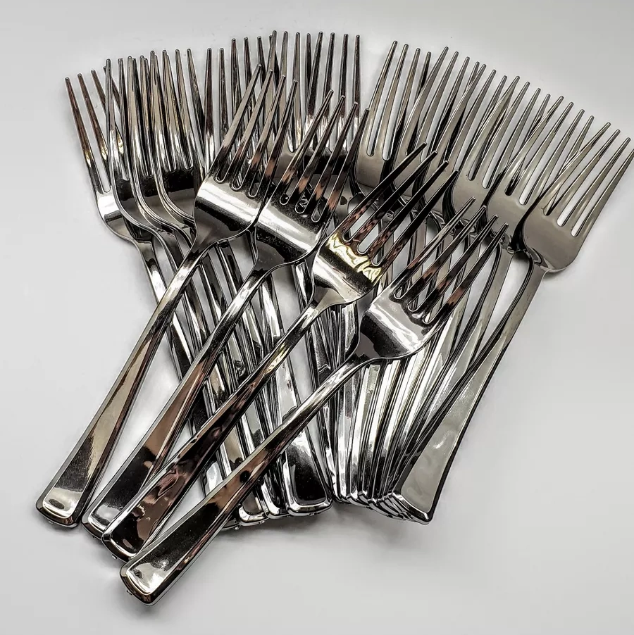 Klık-pıknık Plastik Çatal 19 Cm Metalik Shıne New 18 Adet. 234588563 Diğer