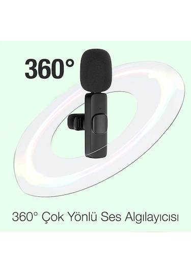 Ally K8 Lightning iPhone Tak Konuş Wireless Kablosuz Mini Yaka Mi