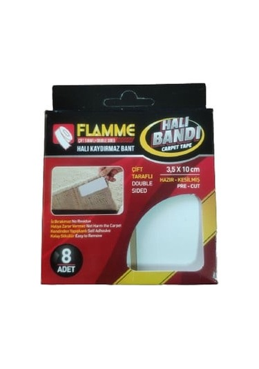 Flamme Halı Kaydırmaz Pedler 8 Adet - Mapı-435347 Renkl