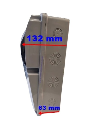 Mutlusan 225x311x132 Kombinasyon Kutusu Termoplastik Gri Boş