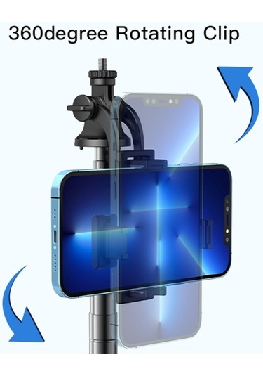 Cbtx Yesido Sf13 Geri Çekilebilir Genişletilmiş Bluetooth Tripod Telefon Canlı Akış Selfie Stand Siyah