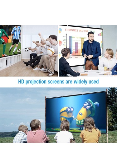 Springsun 60 İnç 16:9 Poliester Taşınabilir Katlanabilir Projeksiyon Perdesi